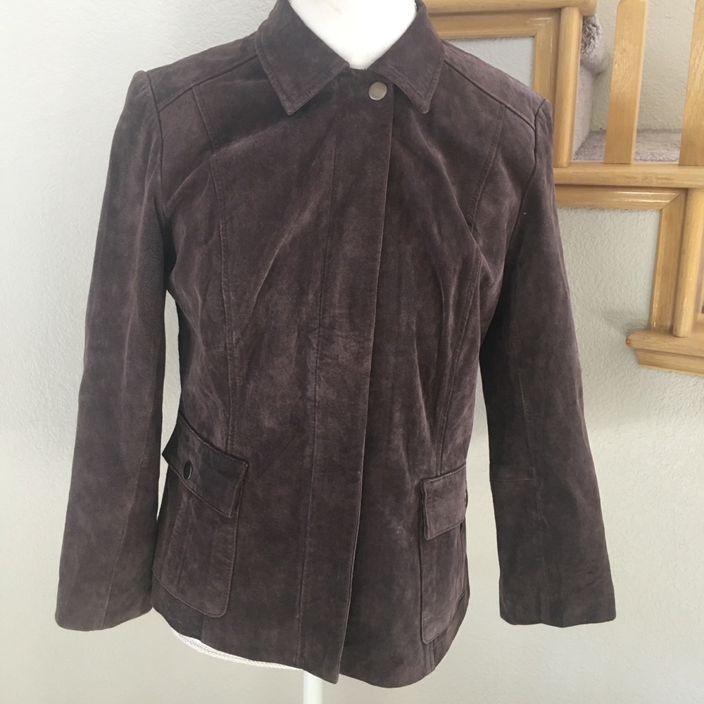 ALFANI LEATHER SUEDE JACKET SIZE M